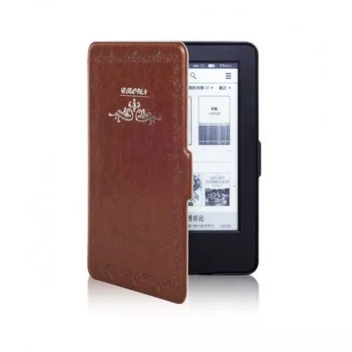 Калъф Vintage book за Kindle Touch 2014, Кафяв