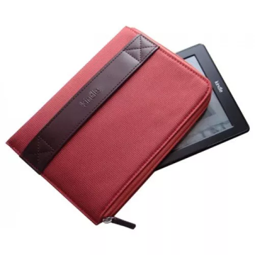 Калъф за Kindle с цип, Червен