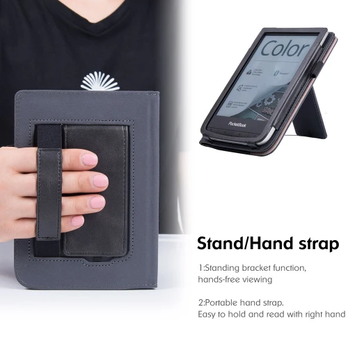 Калъф GARV Stand за Pocketbook Basic 4, Черен Калъф GARV Stand за Pocketbook Basic 4, Черен