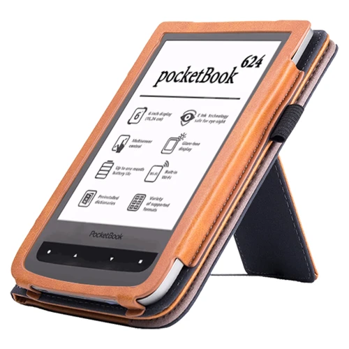 Калъф GARV Stand за Pocketbook Basic 4, Кафяв