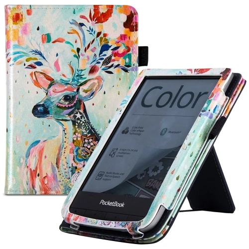 Калъф GARV Stand за Pocketbook Basic 3, Colorful Deer Калъф GARV Stand за Pocketbook Basic 3, Colorful Deer