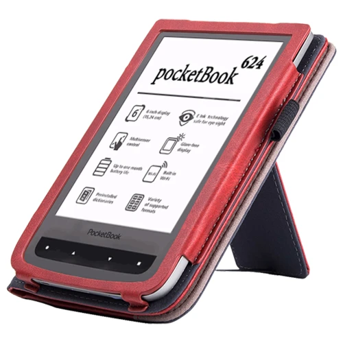 Калъф GARV Stand за Pocketbook Basic 3, Червен Калъф GARV Stand за Pocketbook Basic 3, Червен