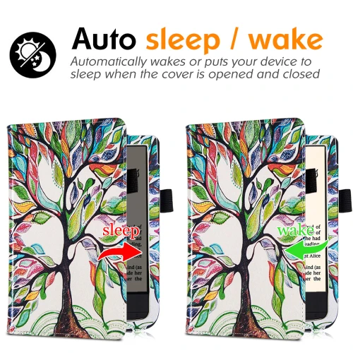 Калъф GARV Stand за Pocketbook Basic Lux 2, Colorful Tree