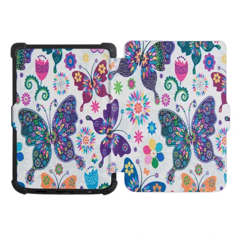Калъф GARV Slim за PocketBook Basic Lux 3, Butterflies