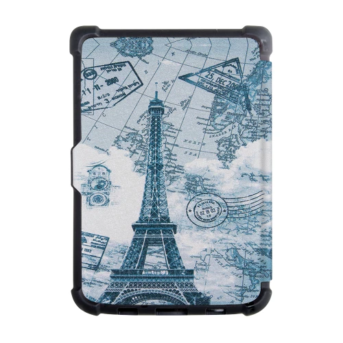 Калъф GARV Slim за PocketBook Basic Lux 3, Eiffel Tower