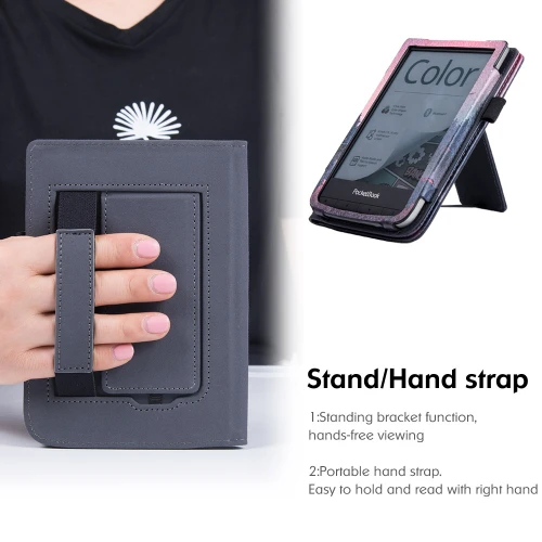Калъф GARV Stand за Pocketbook Basic Lux 3, Night