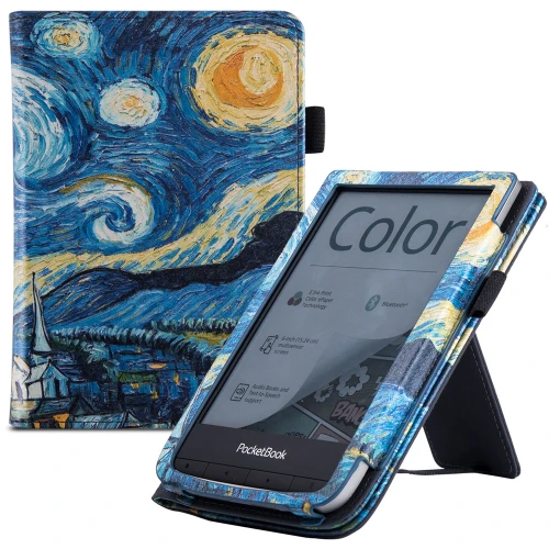 Калъф GARV Stand за Pocketbook Basic Lux 3, Starry Night