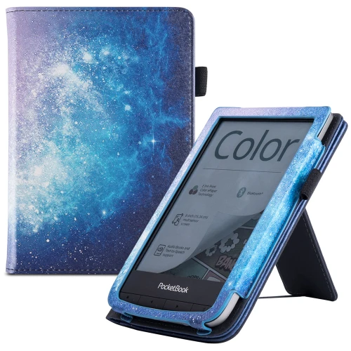 Калъф GARV Stand за Pocketbook Basic Lux 4, Galaxy Illusion