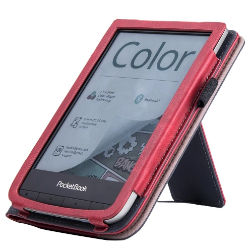 Калъф GARV Stand за Pocketbook Basic Lux 4, Червен