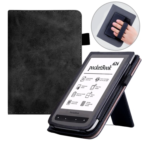 Калъф GARV Stand за Pocketbook Basic Touch, Черен
