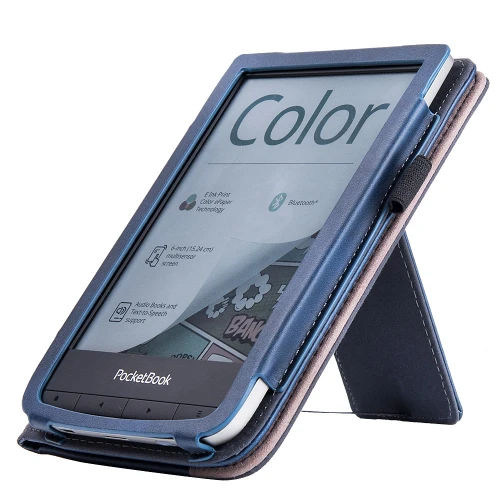 Калъф GARV Stand за Pocketbook Touch Lux 5, Тъмносин