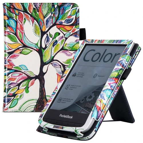 Калъф GARV Stand за Pocketbook Touch HD 3, Colorful Tree
