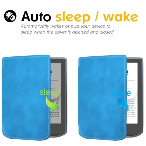Калъф GARV Slim за PocketBook Verse Pro, Светлосин