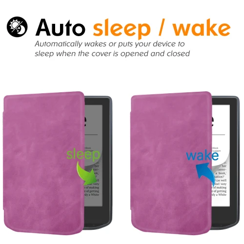 Калъф GARV Slim за PocketBook Verse Pro, Лилав