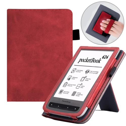 Калъф GARV Stand за Pocketbook Aqua, Червен