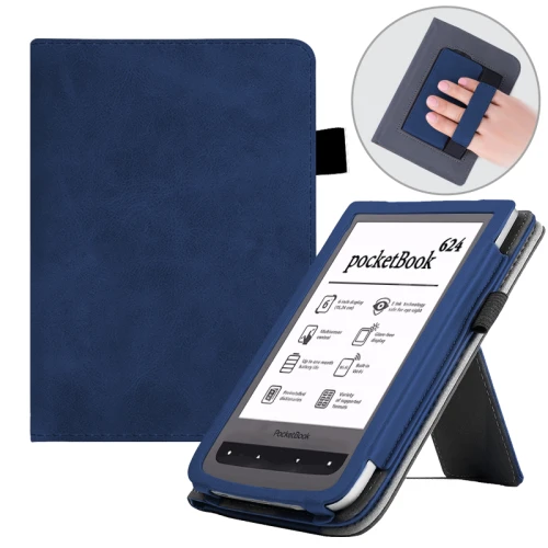 Калъф GARV Stand за Pocketbook Aqua 2, Тъмносин