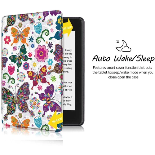 Калъф GARV Slim за Kindle Paperwhite 4 (2018), Butterflies