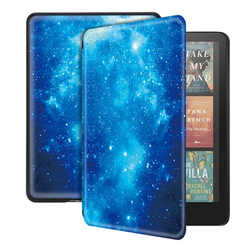 Калъф GARV Slim за Kindle Paperwhite Signature Edition 2024 7", Blue Galaxy