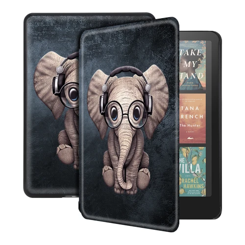 Калъф GARV Slim за Kindle Paperwhite Signature Edition 2024 7", Groovy Elephant