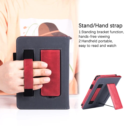 Калъф GARV Stand за Kindle Paperwhite Signature Edition 2024, Червен