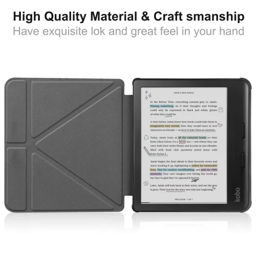 Калъф GARV Origami за Kobo Libra Colour, Червен