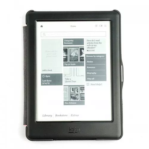 Калъф Premium за Kobo Glo 6" и Kobo Glo HD, Черен