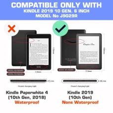 Калъф GARV Slim за Kindle 2019, Blue Flowers