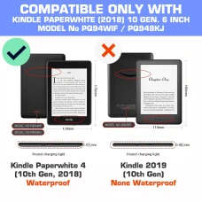 Калъф Smart за Kindle Paperwhite 4 (2018), Черен