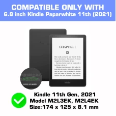 Калъф GARV Smart за Kindle Paperwhite 5 (2021), Черен