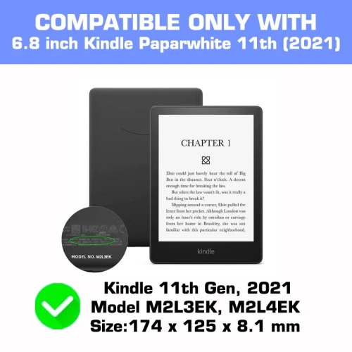 Калъф GARV Smart за Kindle Paperwhite 5 (2021), Кафяв