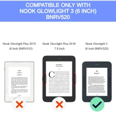 Калъф Premium за Nook GlowLight 3, Черен