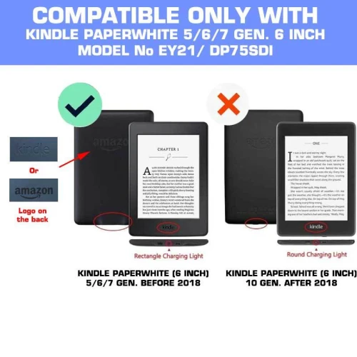 Калъф Smart за Kindle Paperwhite, Черен