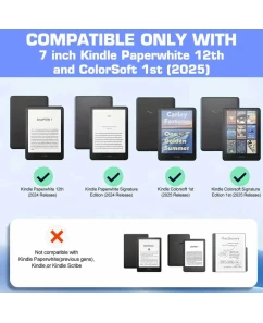 Калъф GARV Stand за Kindle Paperwhite Signature Edition 2024, Кафяв