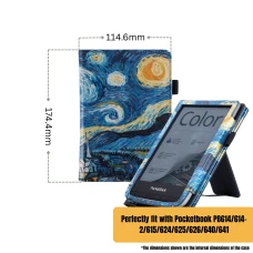 Калъф GARV Stand за Pocketbook Basic Touch, Starry Night