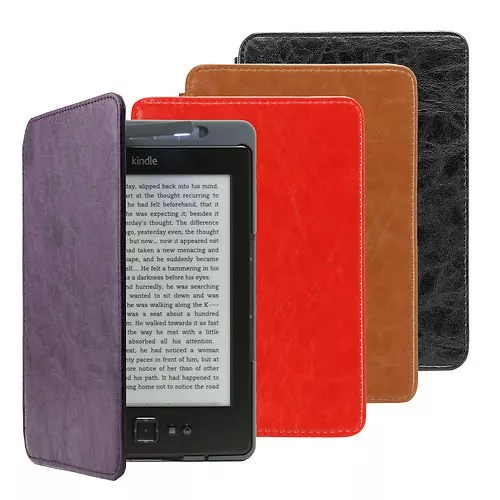 Калъф за Kindle 4/5 с вградена лампичка, Лилав Калъф за Kindle 4/5 с вградена лампичка, Лилав