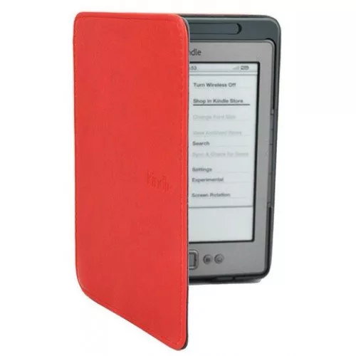 Калъф за Kindle 4/5 с вградена лампичка, Червен Калъф за Kindle 4/5 с вградена лампичка, Червен