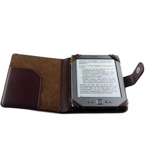 Калъф за Kindle 4/5, Kindle Glare 2014 и Kobo Touch с магнитно закопчаване, Кафяв