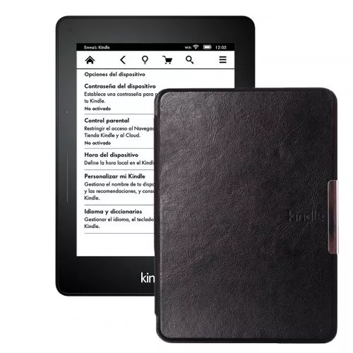 Kindle Voyage Wi-Fi, 300 ppi, Черен + Калъф Premium