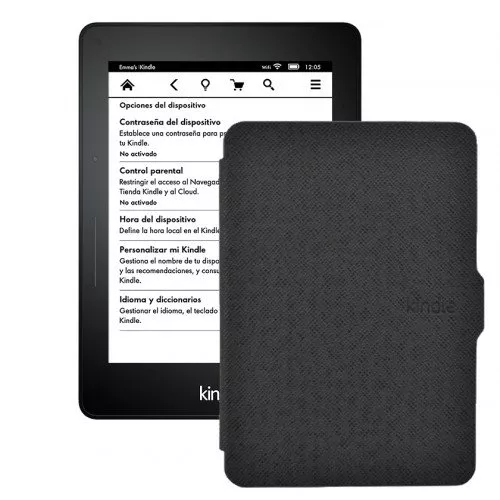 Kindle Voyage Wi-Fi, 300 ppi, Черен + Калъф Smart