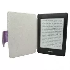 Калъф за Kindle Paperwhite с щампи на пеперуди, Лилав