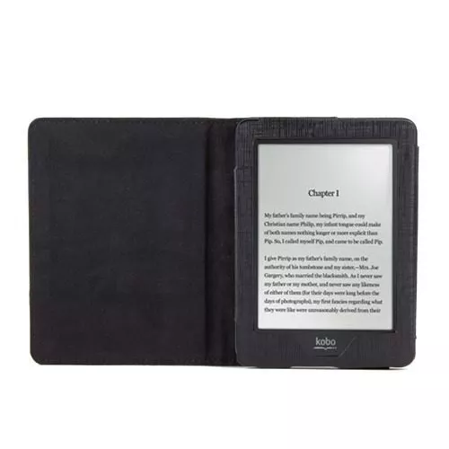Калъф за Kobo Glo 6" с магнитно закопчаване, Черен Калъф за Kobo Glo 6" с магнитно закопчаване, Черен