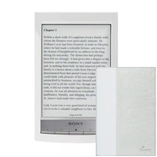 Sony PRS-T1, Бял + Калъф