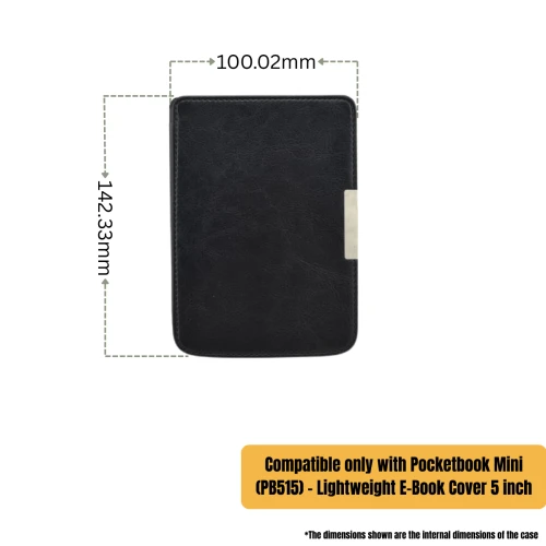 Луксозен калъф за Pocketbook Mini 515, Черен