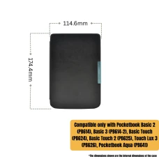 Калъф GARV Business за PocketBook Aqua 2, Черен