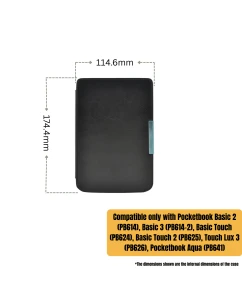 Калъф Business за Pocketbook Basic Touch, Черен